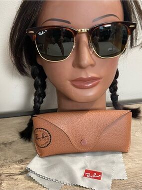 MINT Mens Womens RAY-BAN RB 3016 Tortoise & Gold POLARIZED Designer SUN GLASSES